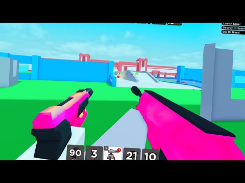 Using Dark Matter Gun and Dark Matter Dual Pistols with AutoClicker (Roblox Big Paintball)