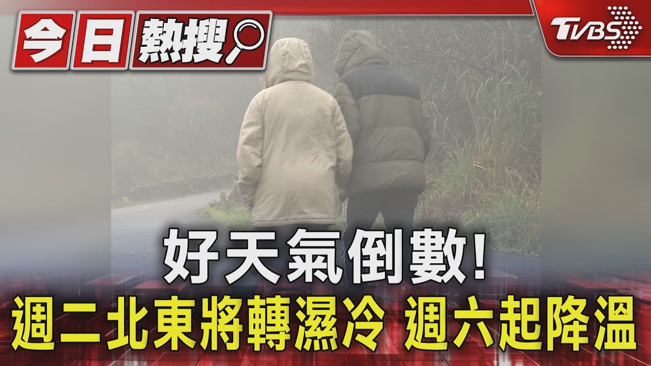 好天氣倒數!週二北東將轉濕冷 週六起降溫
