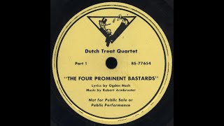 The Four Prominent Bastards Ogden Nash Lyrics; Robert Armbruster Music