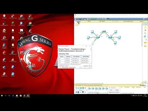 CCNA2 packet tracer 3.2.4.8 - Troubleshooting a VLAN implementation - scenario 2