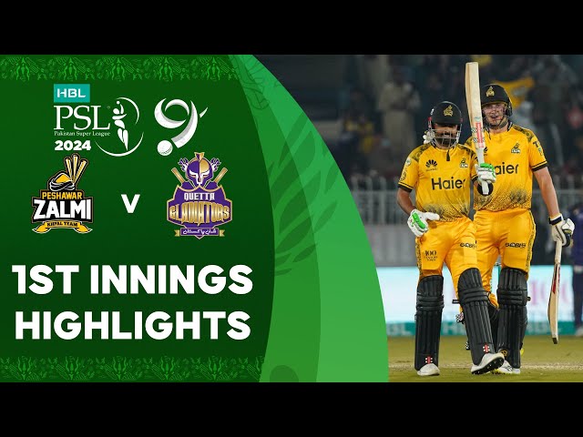 1st Innings Highlights | Peshawar Zalmi vs Quetta Gladiators | Match 25 | HBL PSL 9 | M1Z2U