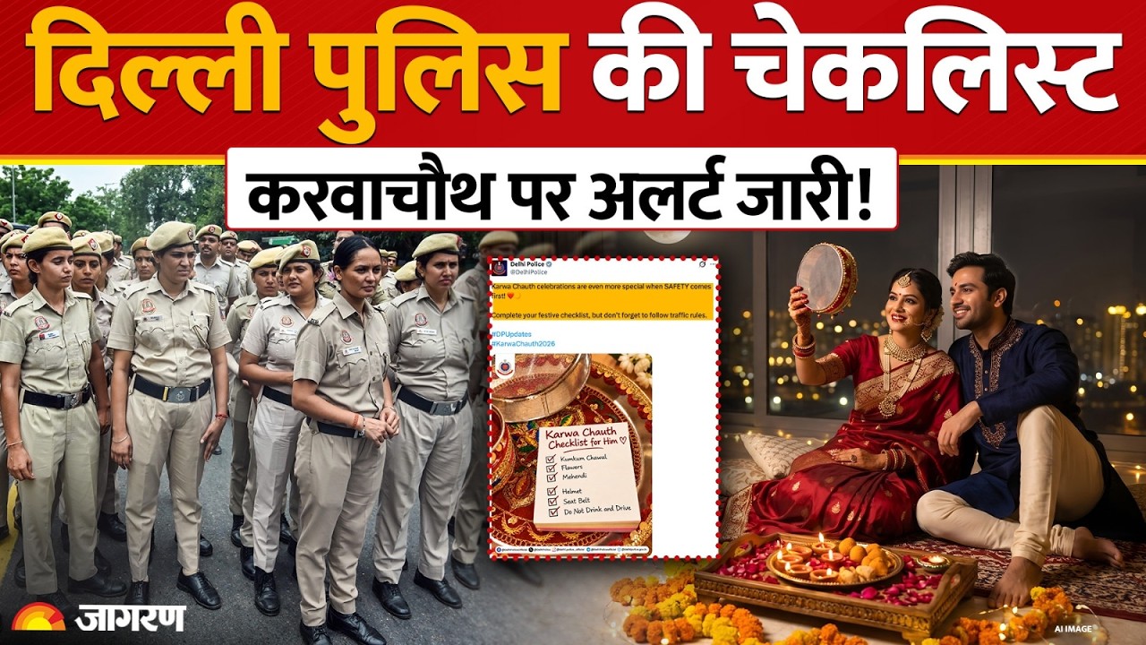 Delhi Police Karwa Chauth Post: करवा चौथ पर सड़क सुरक्षा का संदेश, जानें क्या है खास Checklist