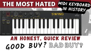 Video thumbnail for The Hated Behringer Swing Midi Sequencer Keyboard: Honest Review, Worth Buying Over Arturia Keystep? by iNNovational
