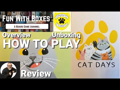 Cat Days Card Game | Unboxing, How to Play & Review | Farplace Animal Rescue Charity | "Days" Game 2