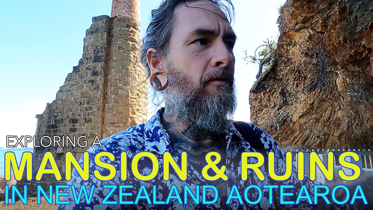 Explorando Mansion House y las ruinas de una mina de cobre en Kawau Island, Nueva Zelanda