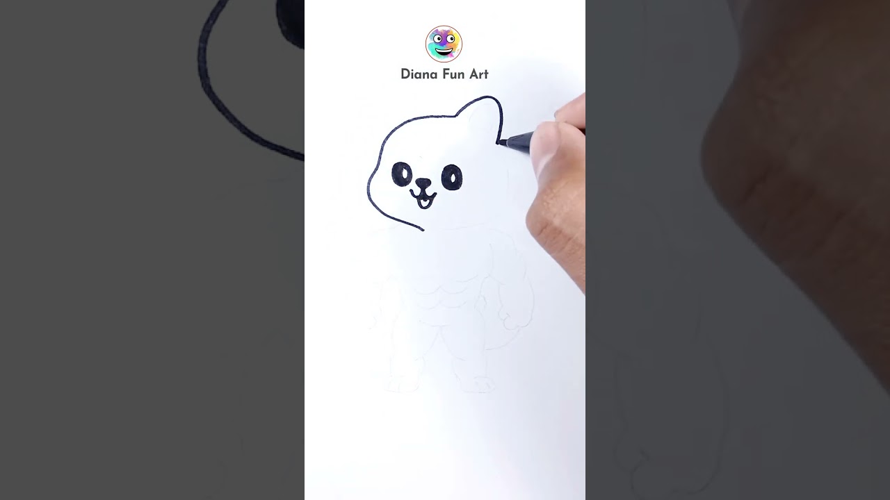 How to Draw Muscular Dog Shiba Inu #drawing #dog