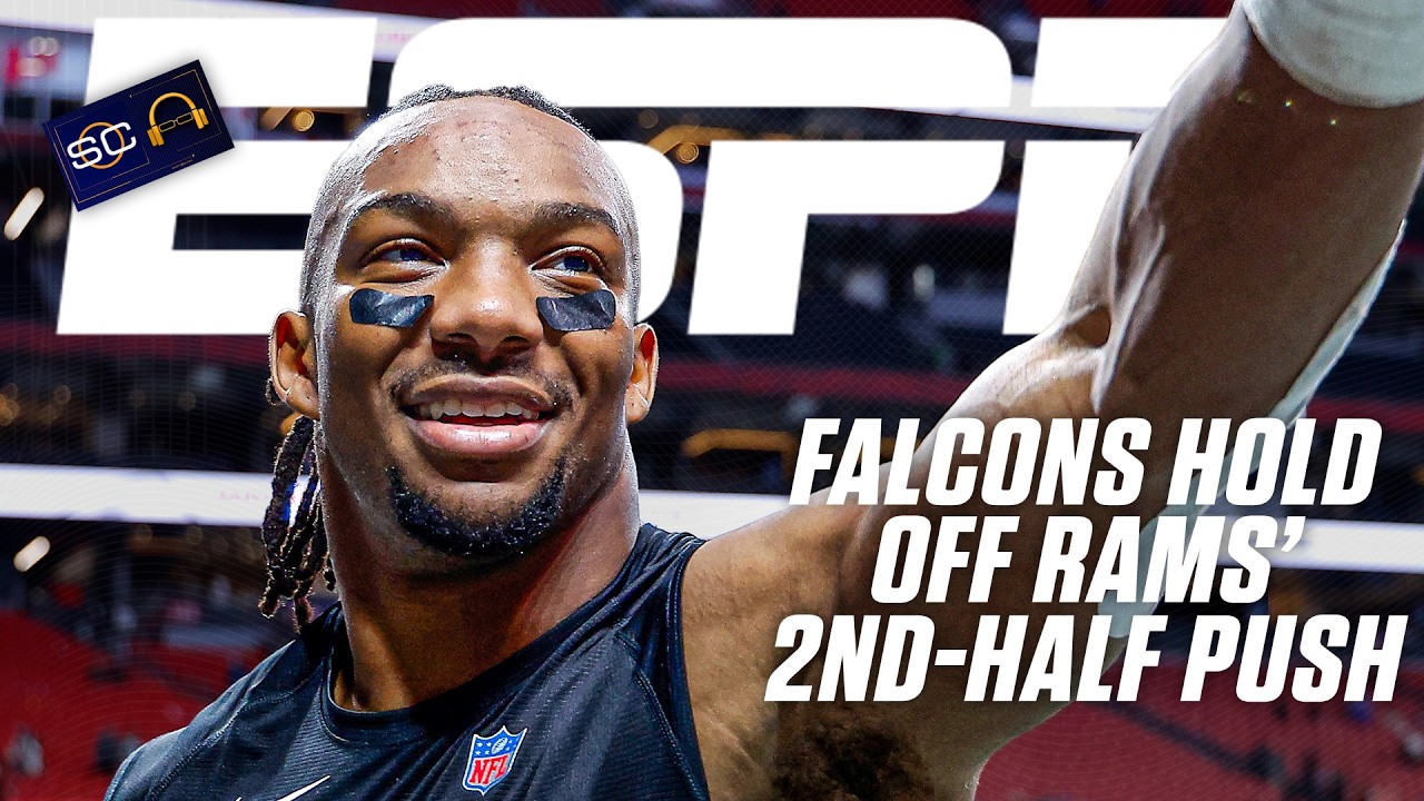 Rams vs. Falcons REACTION 🍿 Stafford throws 3 INT & Atlanta holds off LA's comeback | SC with SVP