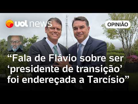 Flávio Bolsonaro dizer que será ‘presidente de transição’ foi fala endereçada a Tarcísio | Josias