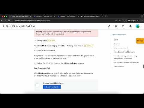 Cloud SQL for MySQL Qwik Start GSP151