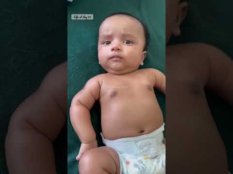 Newborn vs 3 months old #shorts #short #familyvlogs #indianinusa #baby #newborn #cute #family #mom