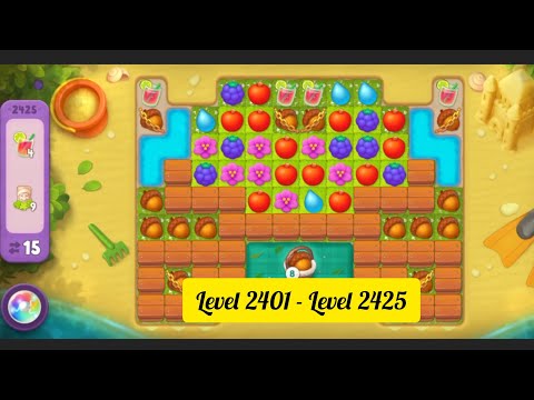 Gardenscapes ( Level 2401 - Level 2425 ) - All Puzzles - Gameplay PART - 153