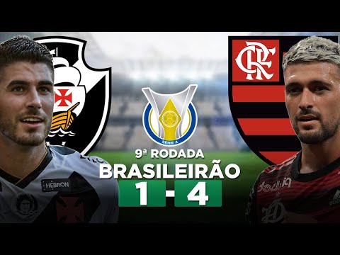 VASCO 1 x 4 FLAMENGO Brasileirão Série A 2023 9ª Rodada | Narração