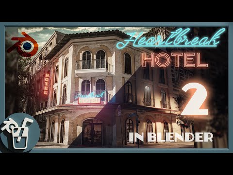 Heartbreak Hotel in Blender (Part 2 - Texturing) - Timelapse