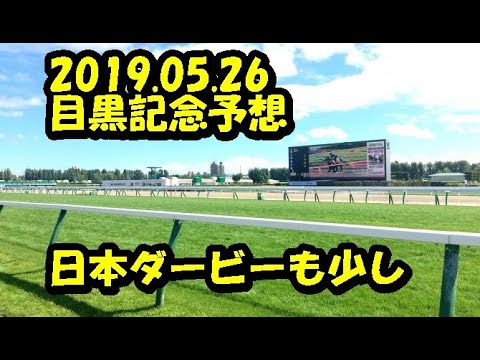 【競馬予想】2019.05.26 目黒記念　日本ダービーは少し