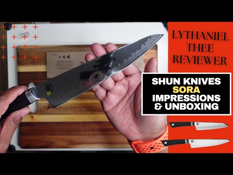 Shun Sora Knives Unboxing & First Impressions (Chef's & Santoku)