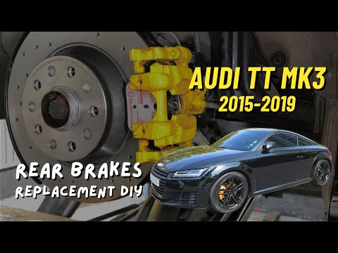Audi TT MK3 Rear Brake Pad and Rotor w/ EPB Replacement DIY for Beginners