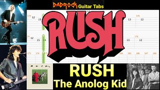 The Analog Kid - RUSH - Guitar + Bass TABS Lesson (Request)