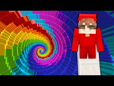 Minecraft: EXTREME RAINBOW DROPPER! (Custom Map)