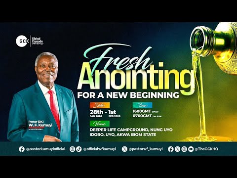 Fresh Anointing for a New Beginning || Day 1 || GCK