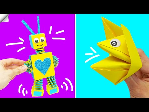 6 DIY paper crafts Moving paper TOYS Easy paper crafts