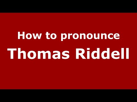 How to pronounce Thomas Riddell (Mexico/Mexican Spanish) - PronounceNames.com