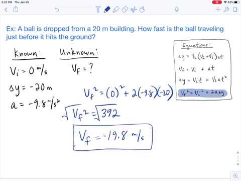 How to Solve a Free Fall Problem (how fast)