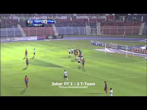 Watsons Piala Malaysia 2013: Johor DT 1 - 2 T-Team (31/08/13)
