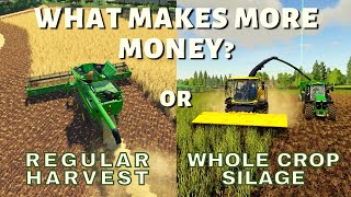 FS19 | WHAT MAKES MORE MONEY? | Regular Harvest OR Whole Crop Silage