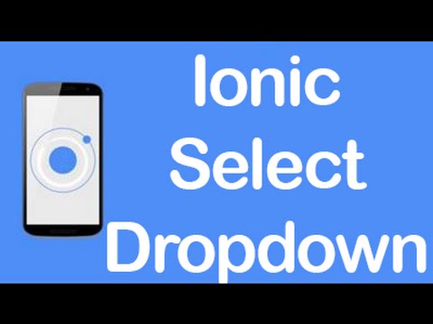 Ionic CSS Components Select Dropdown