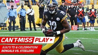 JuJu Smith-Schuster's TD w/ Wonderful Hide & Seek Celebration! | Can't-Miss Play | NFL Wk 7