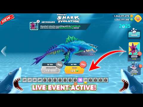 Hungry Shark - GOT GIANT ABYSSHARK 85% OFF ABYSSAURUS(JAWSOME DISCOUNT) - Hungry Shark Evolution
