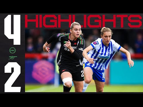 HIGHLIGHTS | Brighton & Hove Albion vs Arsenal (4-2) | Women's Super League