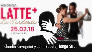 Claudia Cavagnini y John Zabala 5/5 Tango, Silbando (Milonga Latte + Brescia Italia)