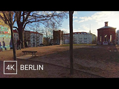 Berlin Walking Tour 🇩🇪 Prenzlauer Berg Walk: Kollwitzplatz, Wasserturm etc. 4K & Binaural 3D Sound 🎧