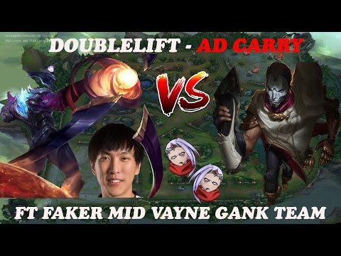 TSM Doublelift Varus vs Jhin Bot Lane ft Faker Vayne Mid Gank Team - Patch 6.21