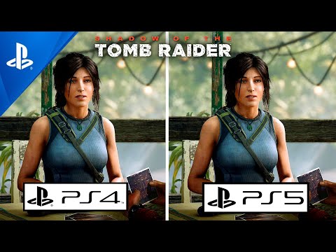 Shadow Of The Tomb Raider PS5 VS PS4 Graphics Comparison Gameplay 4K/Next Gen Graphics Update
