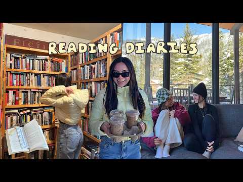 READING DIARIES ⭐️ | dream cabin reading trip, reading 3 books, & book shopping