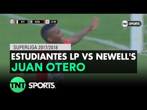 Juan Otero (1-0) Estudiantes LP vs Newell's | Fecha 14 - Superliga Argentina 2017/2018
