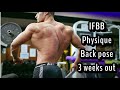 IFBB Men's Physique back Posing practice - 3 weeks out