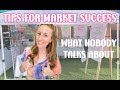 Top Tips For Being A Successful Market Vendor Small Business Market Vlog Part 4