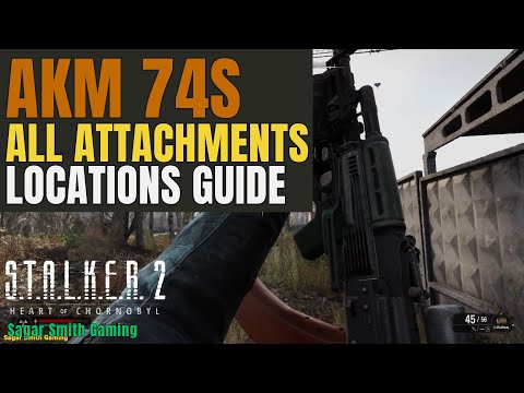 STALKER 2 AKM 74S All Attachments: High Cap & Coupled Magazines, GP-25 Grenade Launcher, Suppressor