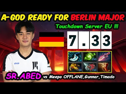 Abed READY FOR #BERLINMAJOR 2023 - Vs Meepo OFFLANE Timado Mooz Gunnar Dota 2 Server EU Ranked 7.33