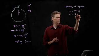 Does the Earth Push up on Me Equal to mg? | Physics with Professor Matt Anderson | M8-02