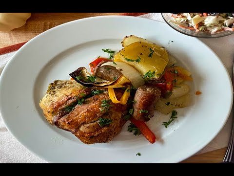 Chicken Sausage Peppers and Potatoes | Easy One Pot Dish