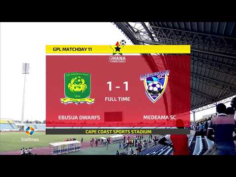 Footy-GHANA.com :: Match Highlights: Ebusua Dwarfs 1-1 Medeama | #GHPLwk11