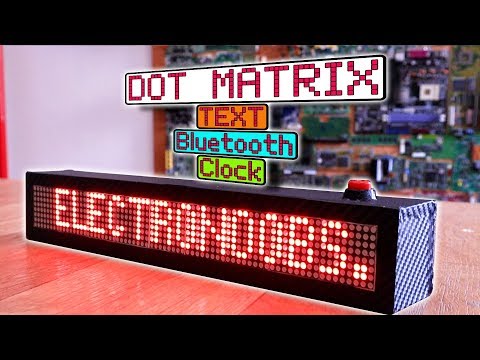 Scrolling Matrix with Bluetooth and clock