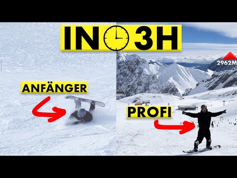 IN 3 STUNDEN Snowboard lernen?! | Selbstexperiment