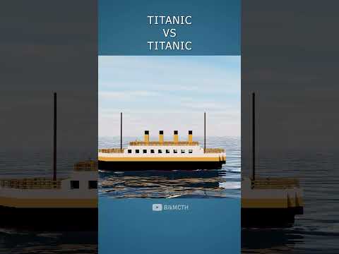 Titanic VS Titanic #titanic #minecraft #shorts