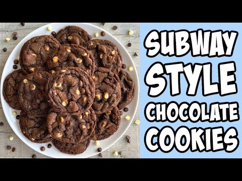 Double Chocolate Subway Style Cookies! Recipe #Shorts