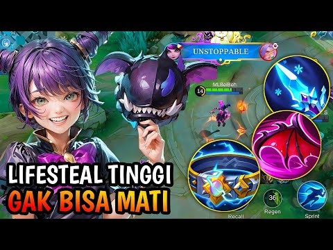 LYLIA DI BUFF GILA JADI VAMPIR GAK MASUK AKAL! INI DIA BUILD LYLIA TERBARU 2025 MLBB